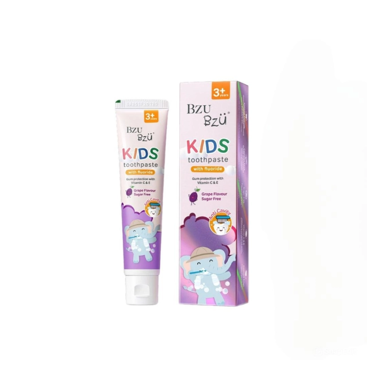 Bzu Bzu Grape Flavored Children's Toothpaste 50g for children 3 years and older