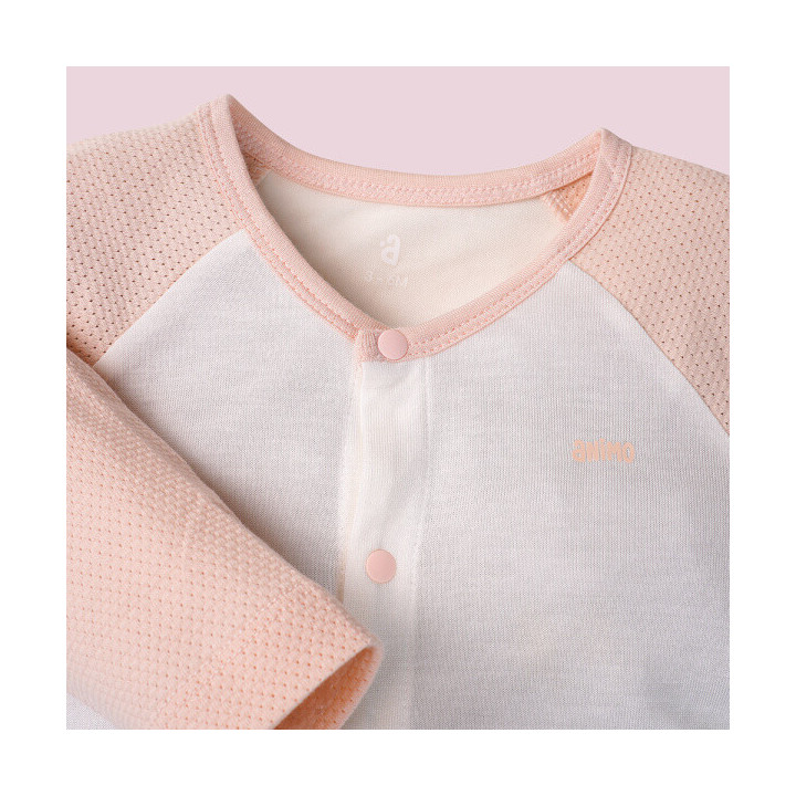 Animo I0322035 Long-Sleeve Bodysuit (0–12M, Orange)