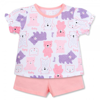 Animo Easy Baby Girls’ Short Set TX1225045 (1–4Y, White–Pink, TT04)