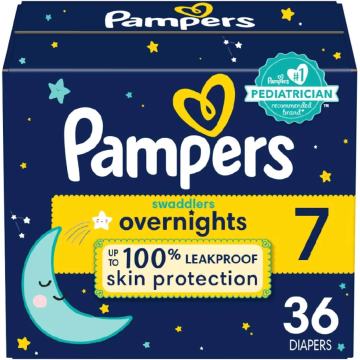 Pampers Swaddlers Overnight Diapers Size 3