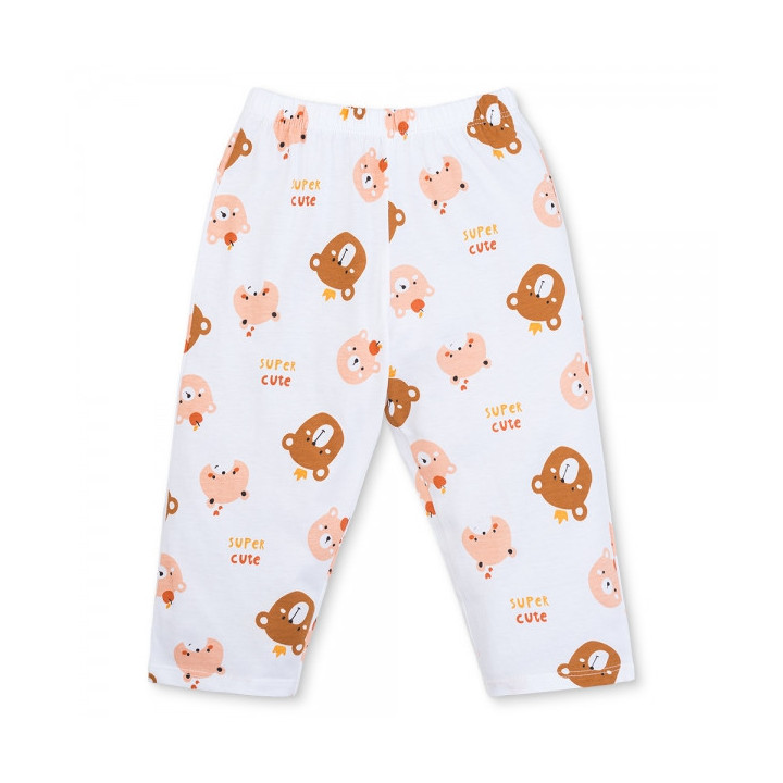 Long-sleeved Girls' Set (1-4Y, Milk Orange-White, TT01)