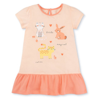 Animo Easy Baby Girls’ Short-Sleeve Dress  (1–4Y)